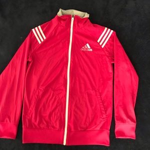 Hot Pink Adidas Zip Up
